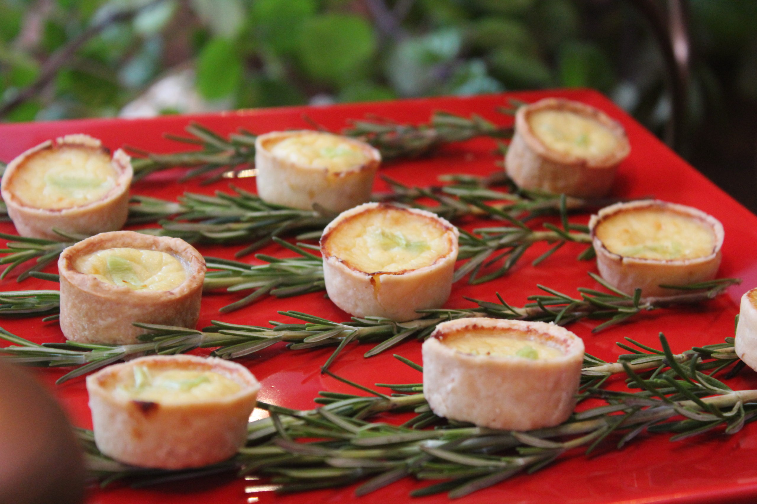 Almoço de Páscoa: mini quiche de alho poró